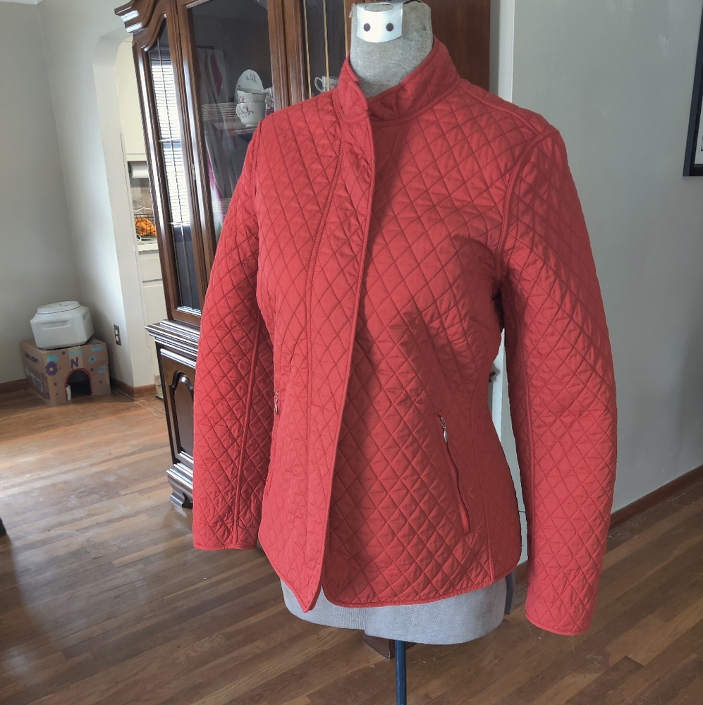 J. McLaughlin Women's Quilted Jacket - Burnt Orange S